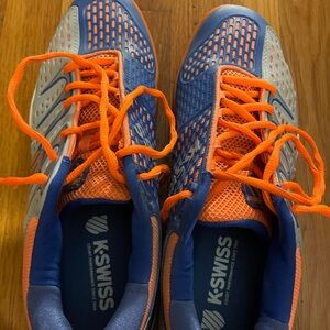 K-Swiss Vibrant Blue and Orange Athletic Shoes